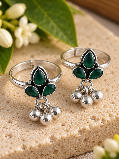 Thazhai • தழை • 925 Silver Toe Rings