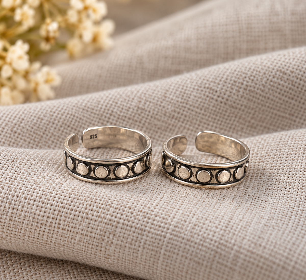 Nila • நிலா • 925 Silver Toe Rings