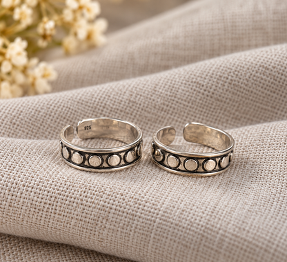 Nila • நிலா • 925 Silver Toe Rings