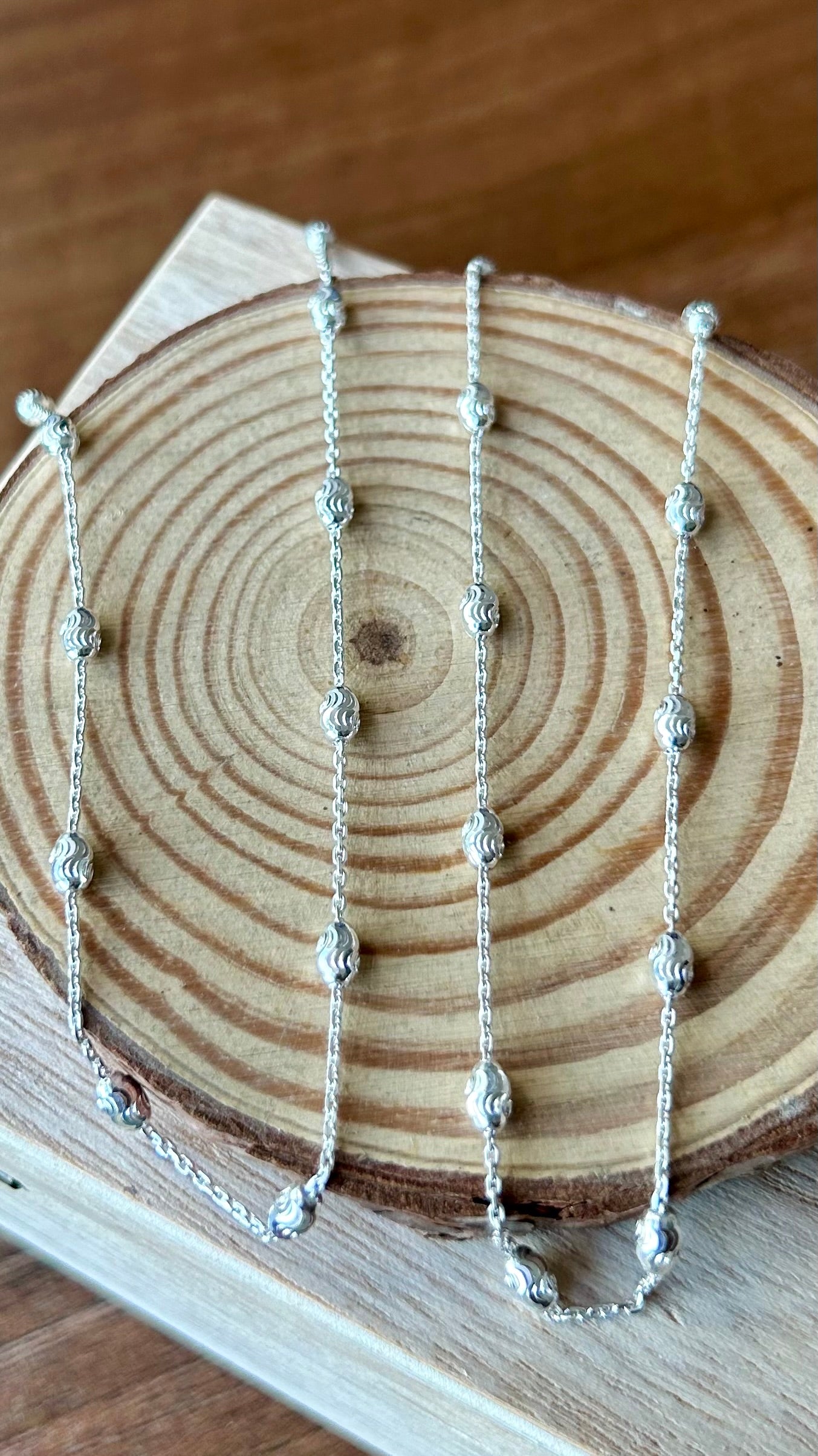 Soorlini • சுர்லினி • 925 Silver Anklets • Silver or Rose Gold