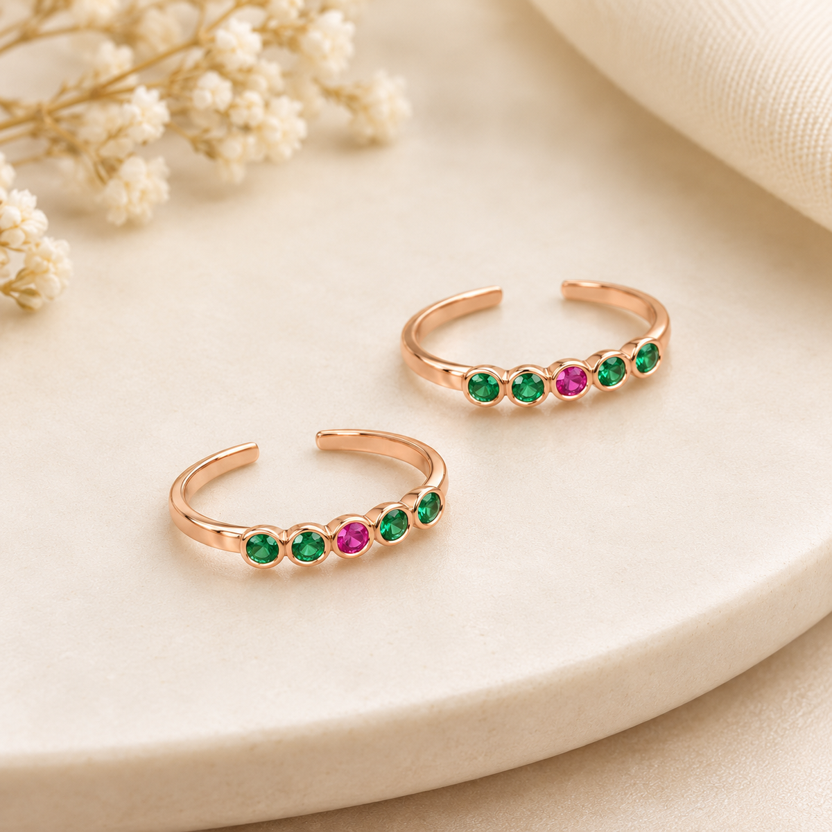 Iyalini • இயலினி • 925 Silver Toe Rings