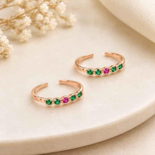 Iyalini • இயலினி • 925 Silver Toe Rings