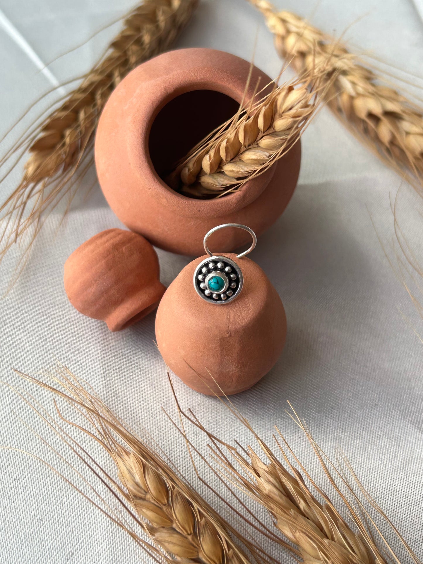 Aadhya • ஆத்யா • 925 Silver Corkscrew Nose Stud