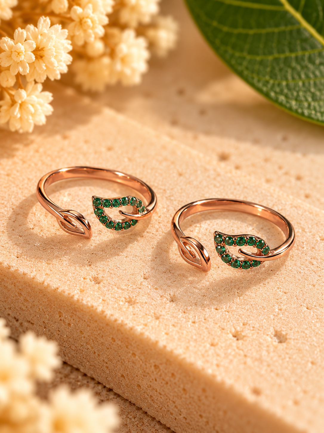 Ilaiyini • இலையிணி • 925 Silver Toe Rings