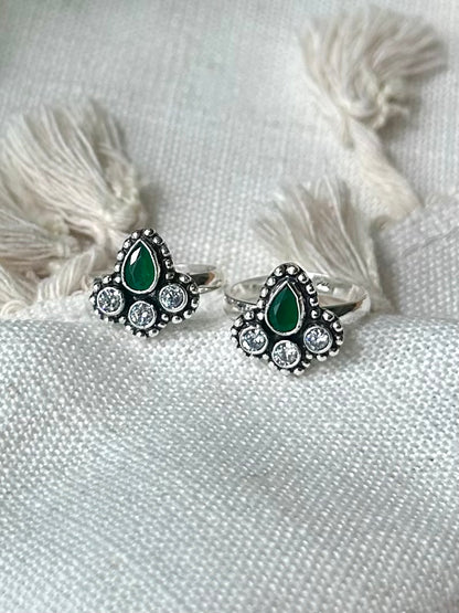 Chandrika • சந்திரிகா • 925 Silver Toe Rings