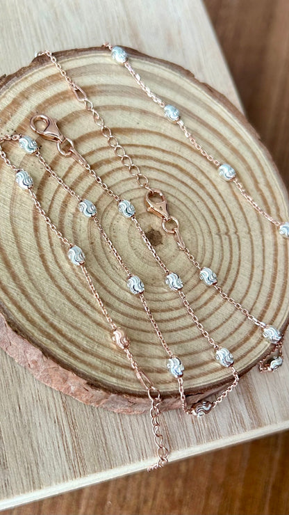Soorlini • சுர்லினி • 925 Silver Anklets • Silver or Rose Gold