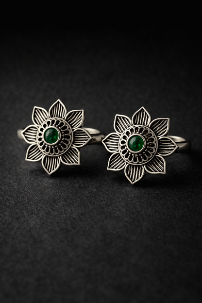 Malarini • மலரினி • 925 Silver Toe Rings