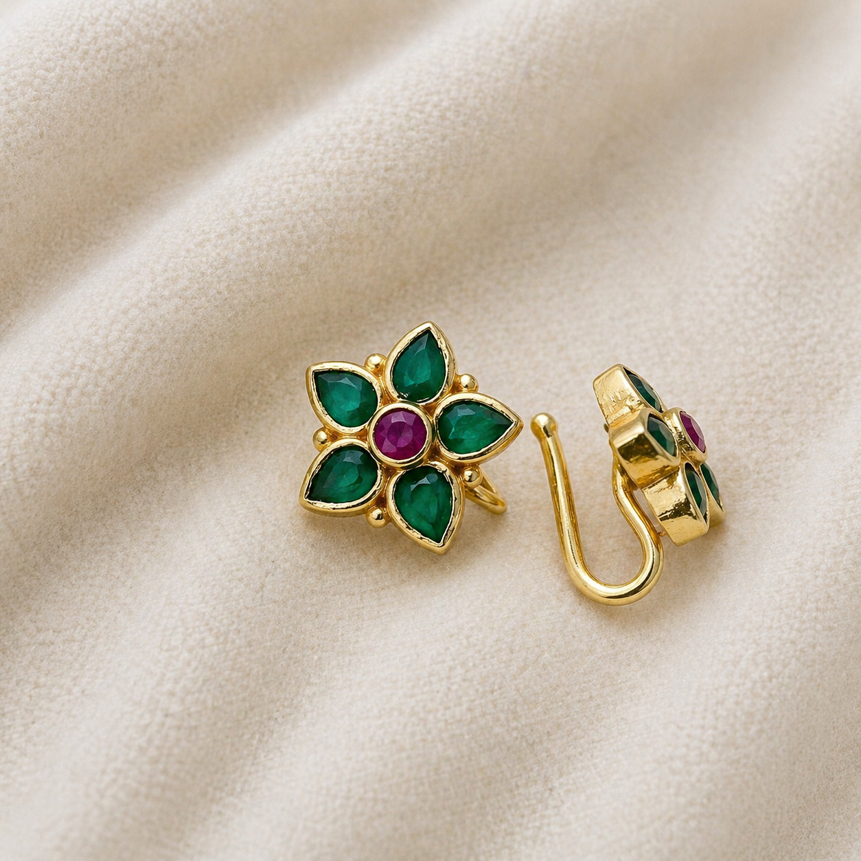 Bargavi • பார்கவி • 925 Silver Nose Pin