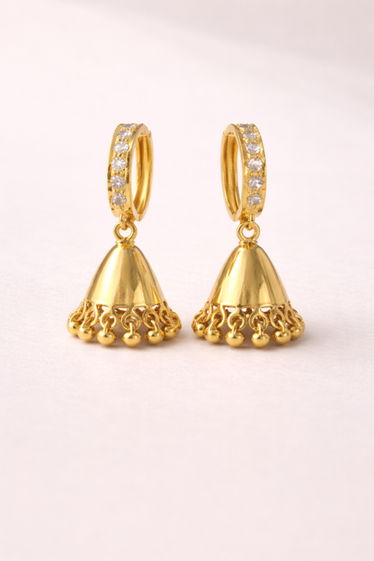 Ishara • இஷாரா • Stone Hoop Jumka Koppu