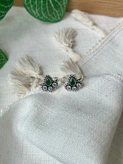 Chandrika • சந்திரிகா • 925 Silver Toe Rings