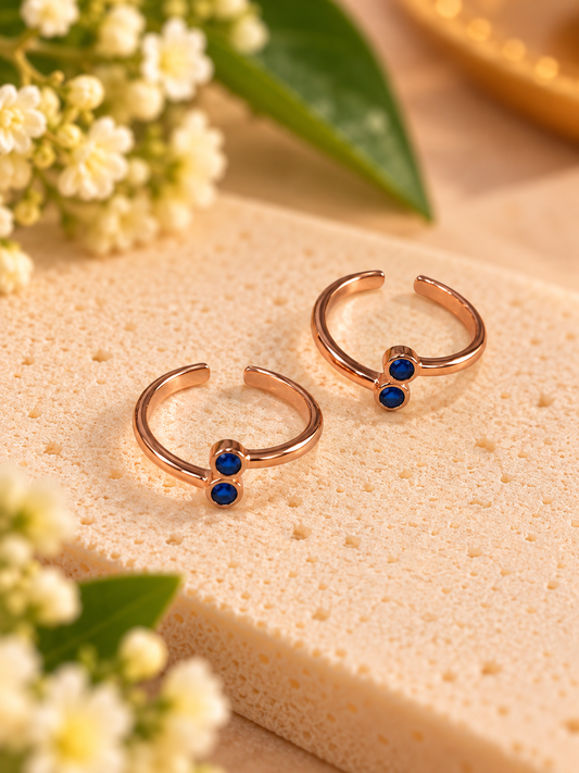 Ranjani • ரஞ்சனி 925 Silver Rose Gold Toe Rings