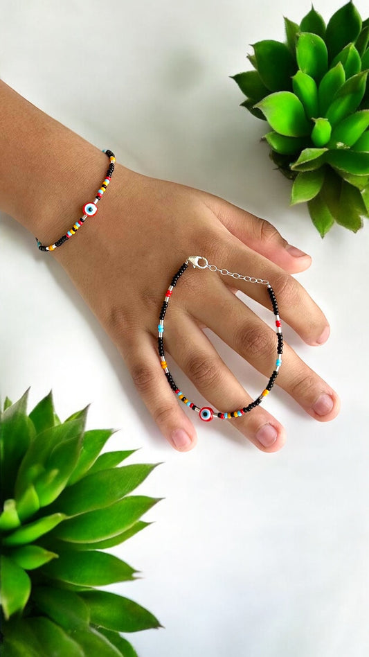 Sabari • சபரி • 925 Silver Children Bracelet/Anklet  • Single Piece