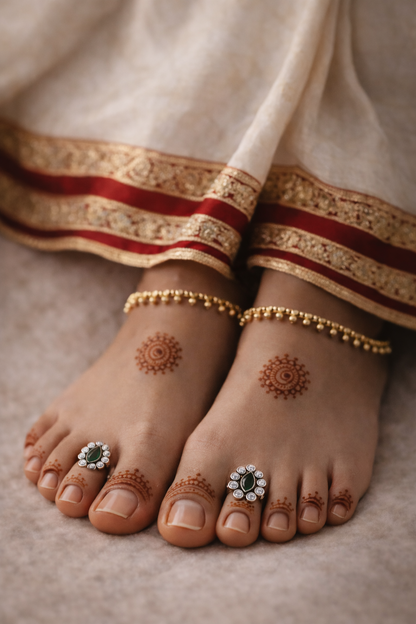 Navvi • நவி • 925 Silver Toe Rings