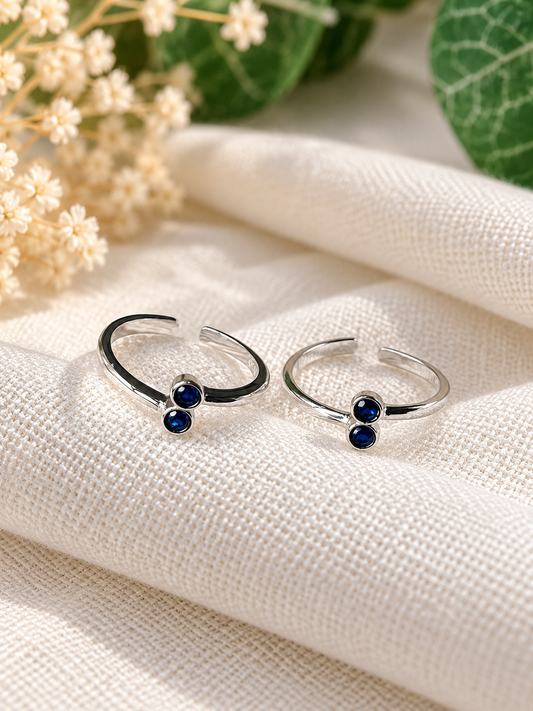 Neel • நீல் • 925 Silver Toe Rings