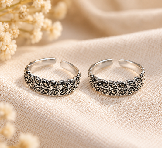 Nirali • நிரலி • 925 Silver Toe Rings